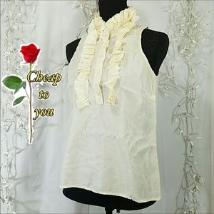 J. CREW FACTORY RUFFLED TOP. SIZE 4